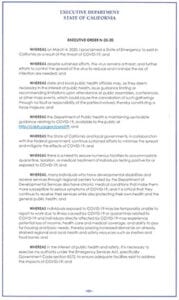 COVID-19 Executive Order N-25-20